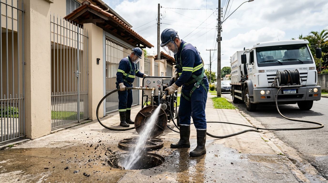 Limpeza de Tubulação com Hidrojato em Belo Horizonte‑MG